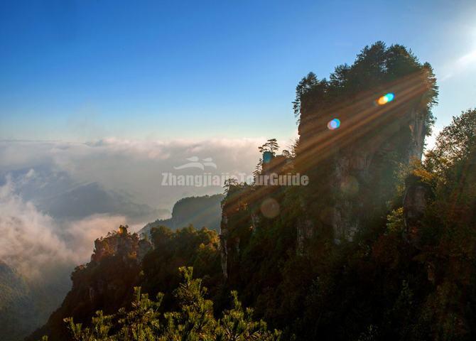 Zhangjiajie Tianzi Mountain Sunrise