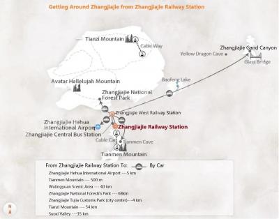 Zhangjiajie Train Station Map